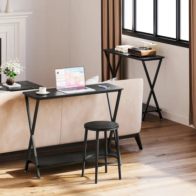 Entryway Table, Narrow Console Table, Wood Sofa Table