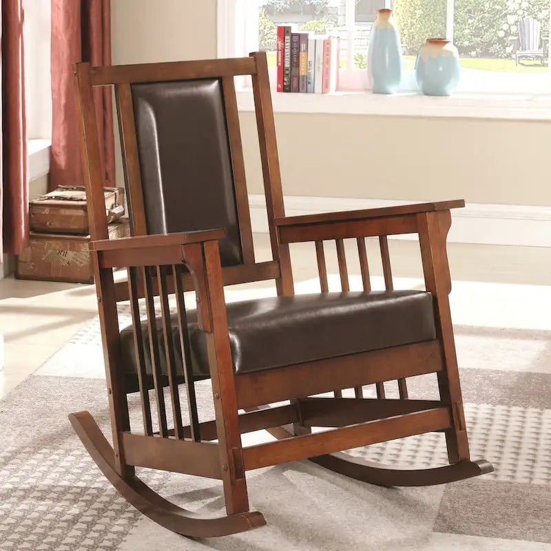 Kapelner Luxury Mission Style Rocking Chair