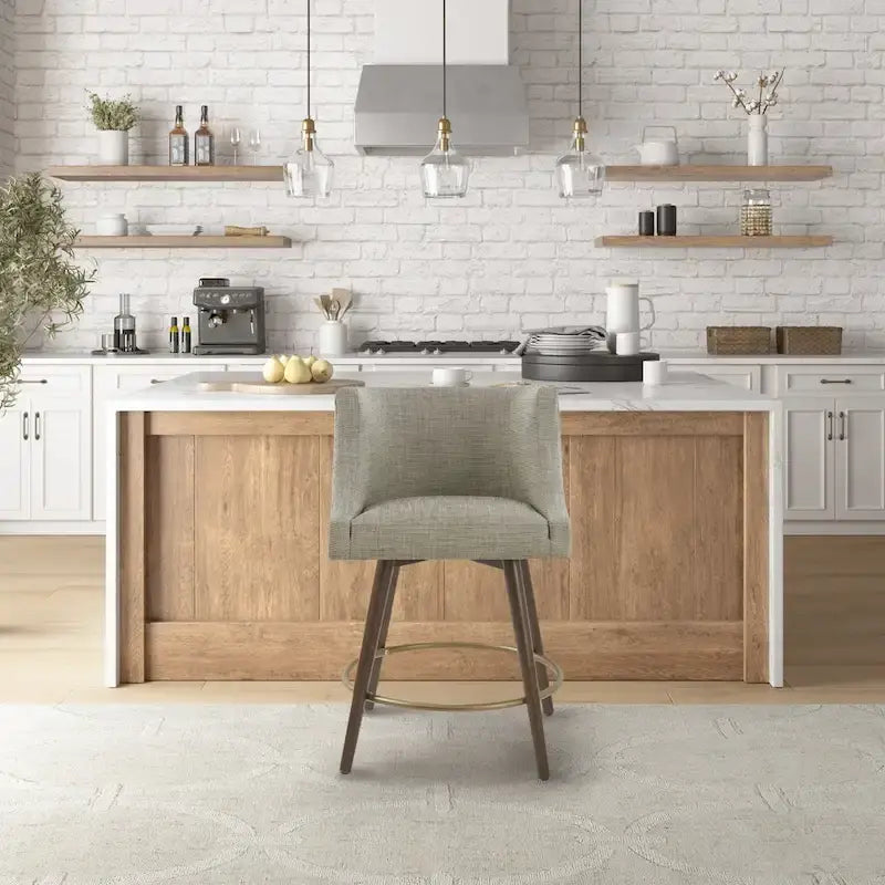 Madison Park Quarry Swivel Counter Stool