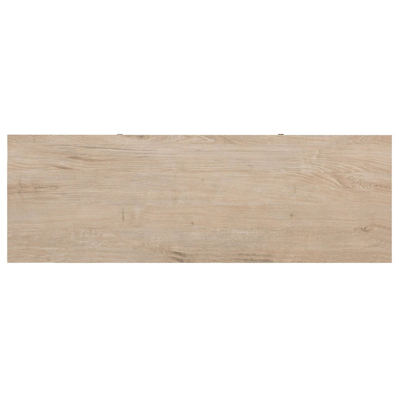 Modern Farmhouse Wood TV Stand with Cross-Accent Cabinet Doors Multi-Color