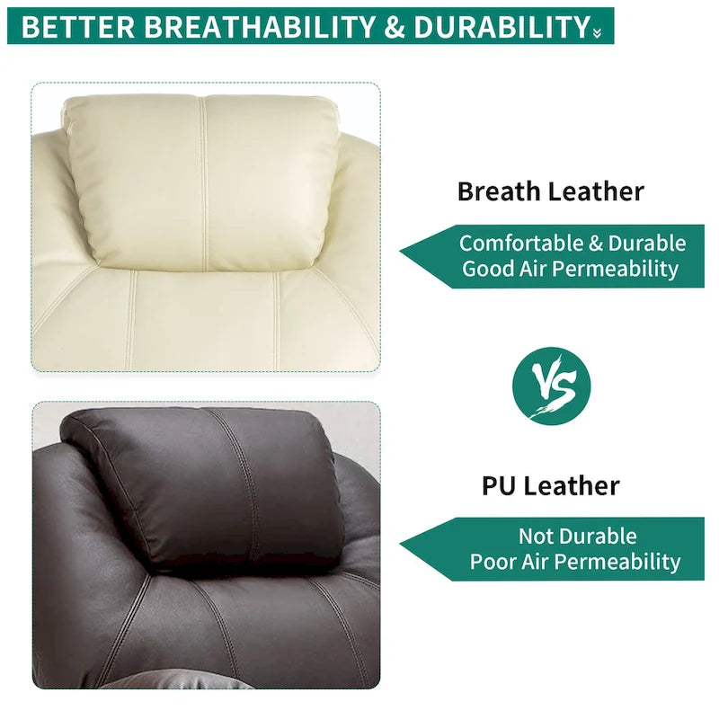 PU Leather Power Lift Massage Recliner Chair with Heat Vibration Cup Holders