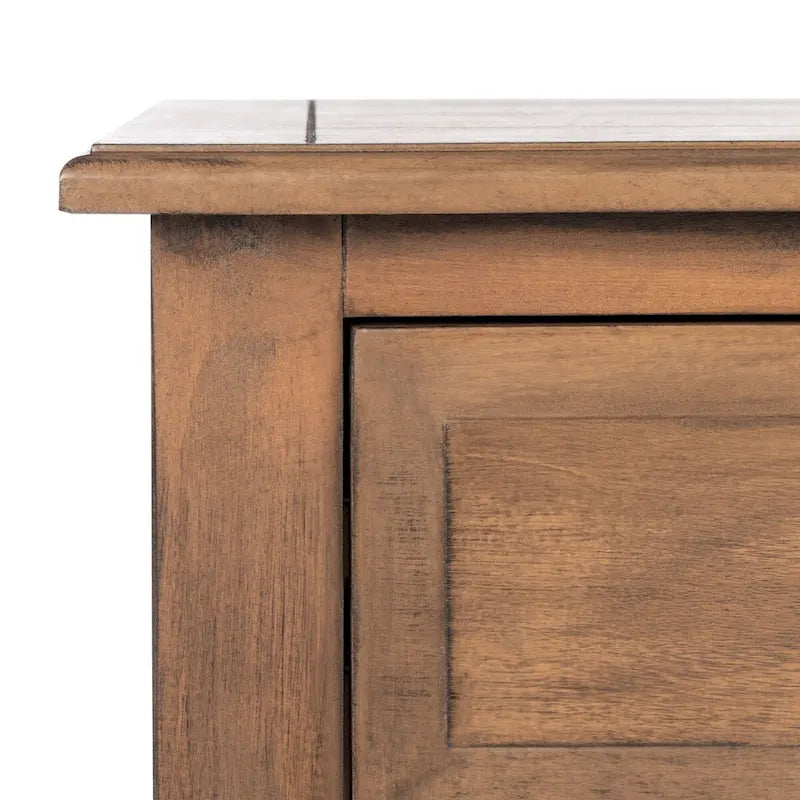 Classic Two-Drawer Console Table with Open Bottom Shelf White