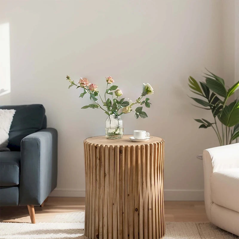 Retro Fashion Style Cylindrical Coffee Table