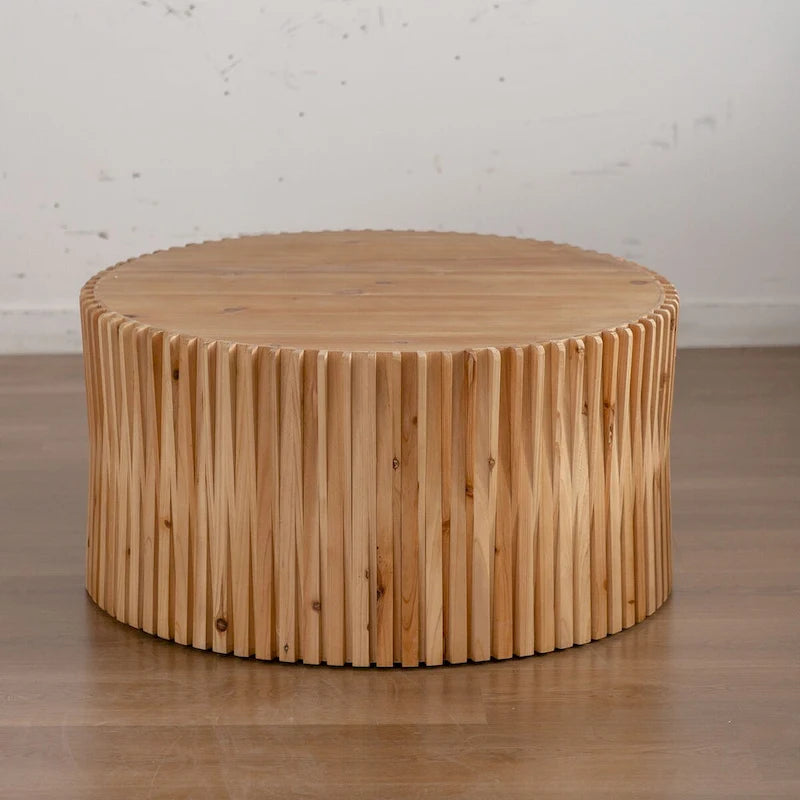 Retro Fashion Style Cylindrical Coffee Table