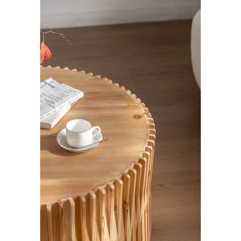 Retro Fashion Style Cylindrical Coffee Table
